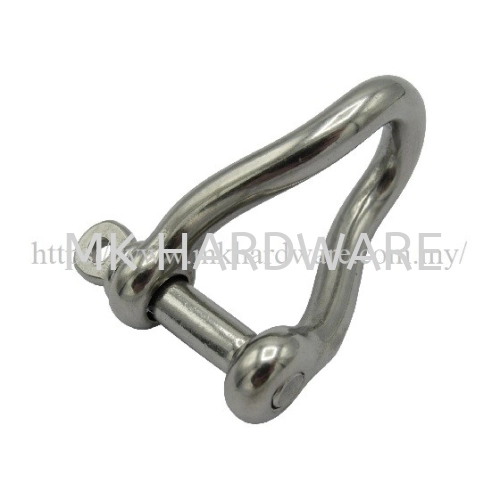 STAINLESS STEEL TWIST SHACKLE WITH LOCKING PIN