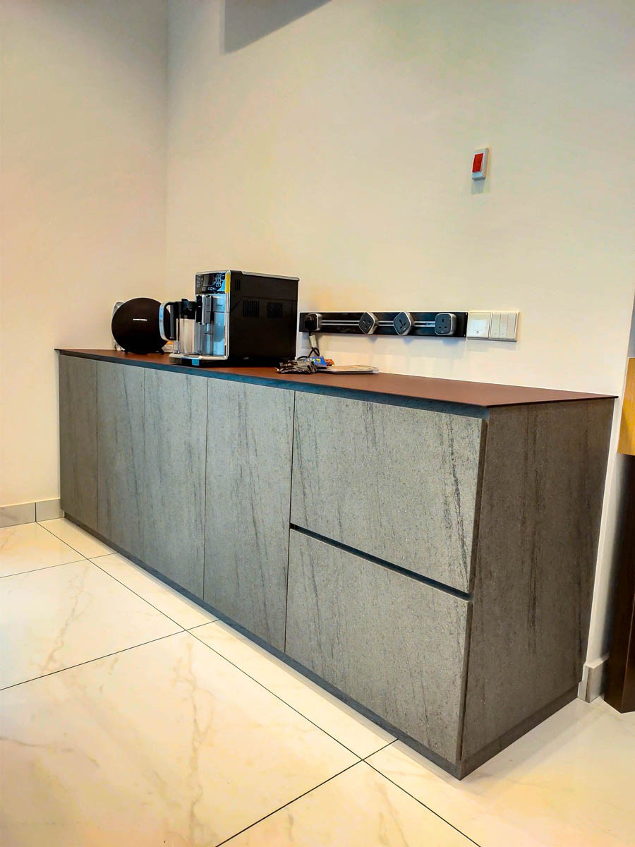 Kitchen Area Dry&Wet Kitchen Cabinet Modern Interior Design Ideas-Renovation-Residential- Eco Botanic Johor Bahru