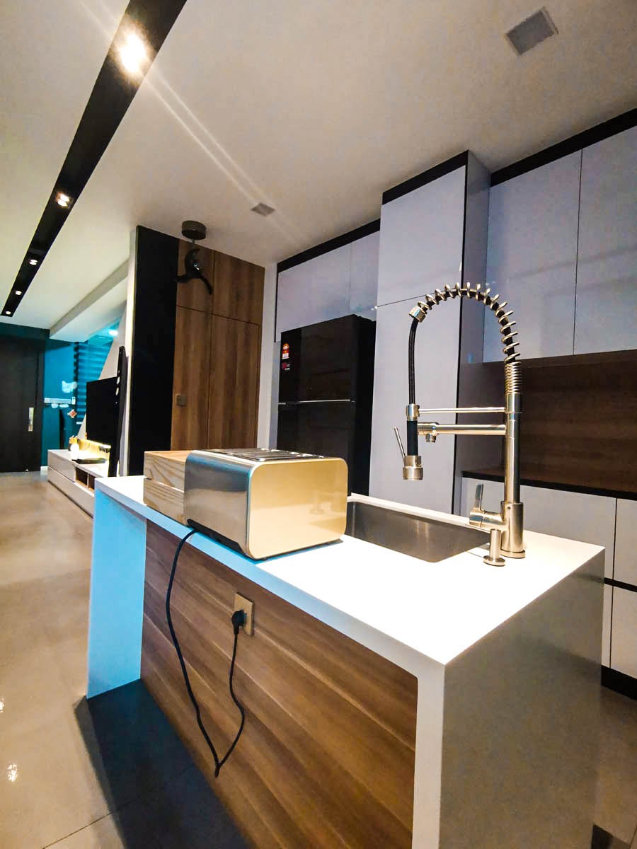 Kitchen Area Dry&Wet Kitchen Cabinet Modern Interior Design Ideas-Renovation-Residential-Bukit Indah Iskandar Johor Bahru