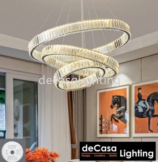 LED CRYSTAL RING PENDANG LIGHT Ring Type Pendant Light PENDANT LIGHT Selangor, Kuala Lumpur (KL), Puchong, Malaysia Supplier, Suppliers, Supply, Supplies | Decasa Lighting Sdn Bhd