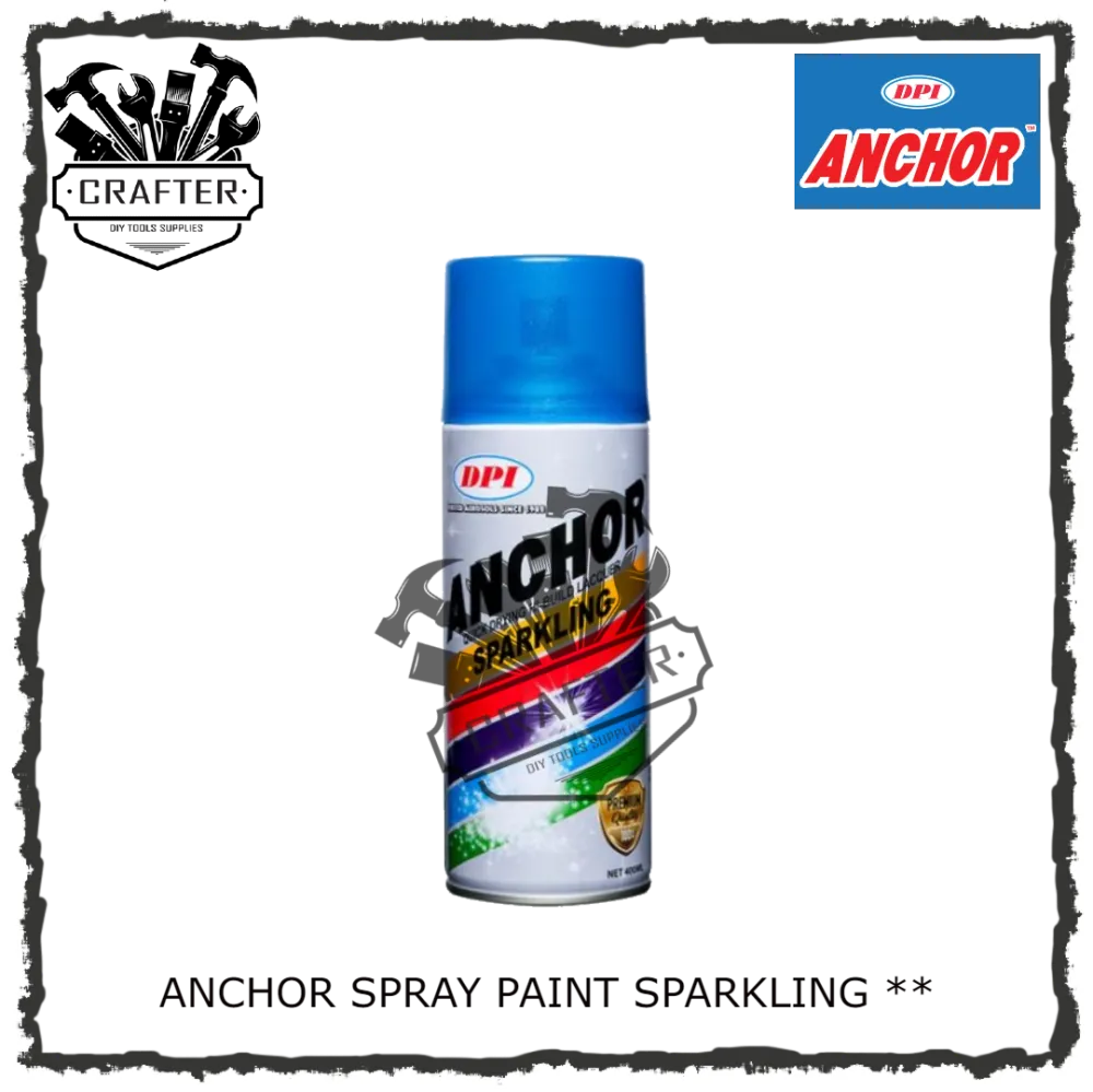 ANCHOR Spray Paint / Aerosol Spray / Sparkling Colour (** 2 Star) 400ml