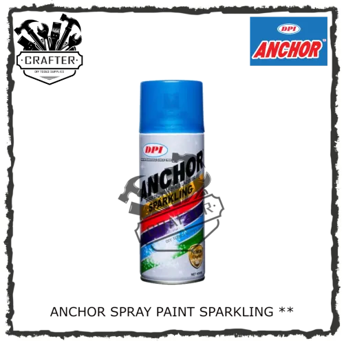 ANCHOR Spray Paint / Aerosol Spray / Sparkling Colour (** 2 Star) 400ml