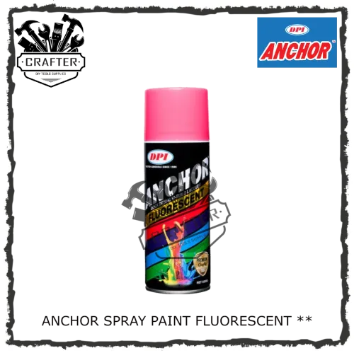 ANCHOR Spray Paint / Aerosol Spray / Fluorescent Colour (** 2 Star) 400ml