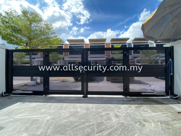 ALUMINIUM TRACKLESS FOLDING GATE Aluminium Trackless Folding Gate Aluminium Gate - i-SmartGate Singapore, Johor, Senai, Selangor, Seremban, Malaysia Manufacturer, Supplier, Supply, Supplies | AST Automation Pte Ltd