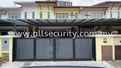 ALUMINIUM TRACKLESS FOLDING GATE