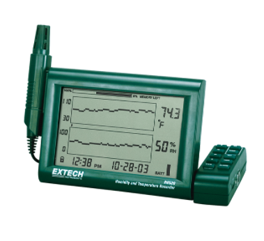 extech rh520a : humidity+temperature chart recorder with detachable probe
