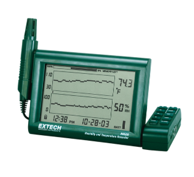 EXTECH RH520A : Humidity+Temperature Chart Recorder with Detachable Probe