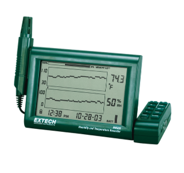 extech rh520a-240 : humidity+temperature chart recorder with detachable probe (240v)