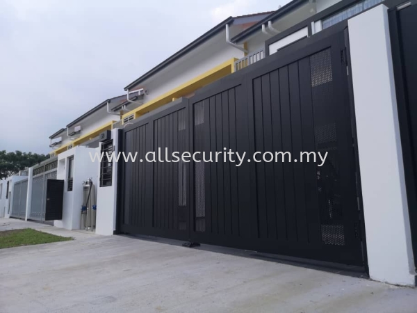 ALUMINIUM TRACKLESS FOLDING GATE Aluminium Trackless Folding Gate GATE   Manufacturer, Supplier, Supply, Supplies | AST Automation Pte Ltd