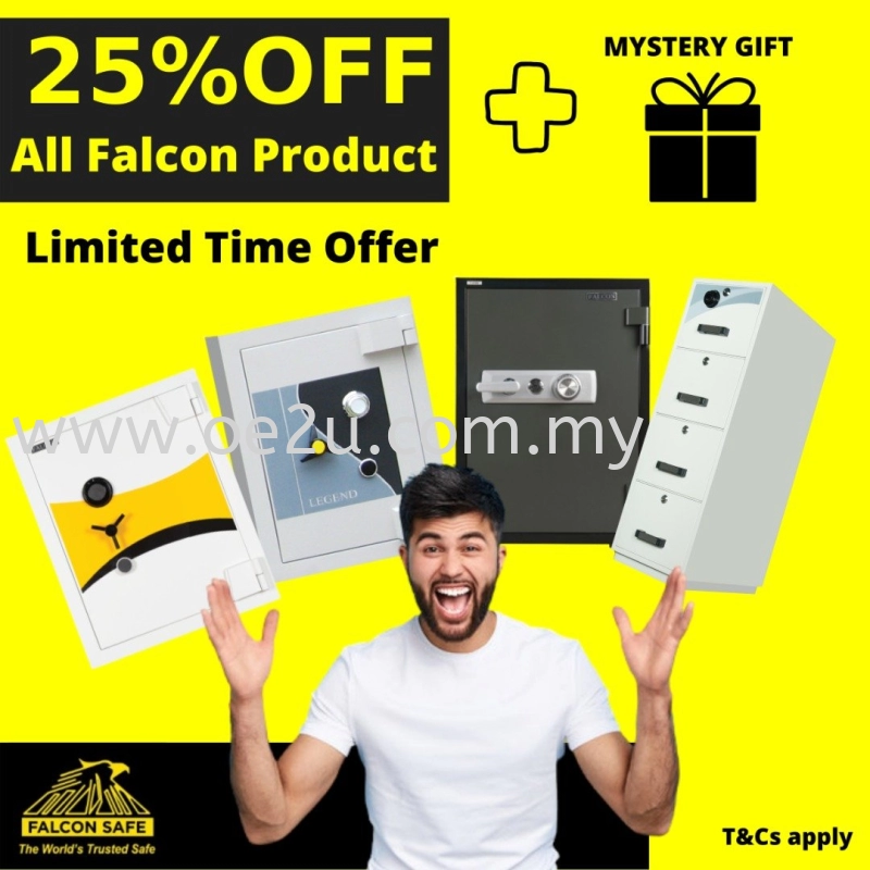 25% OFF For FALCON Safe Products (Only during EMCO)