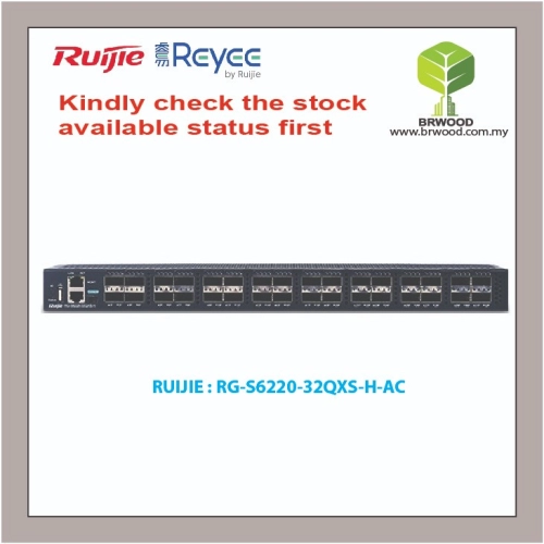 RUIJIE RG-S6220-32QXS-H-AC: RG-S6220 32-40G QSFP+ PORT DATACENTER SWITCH