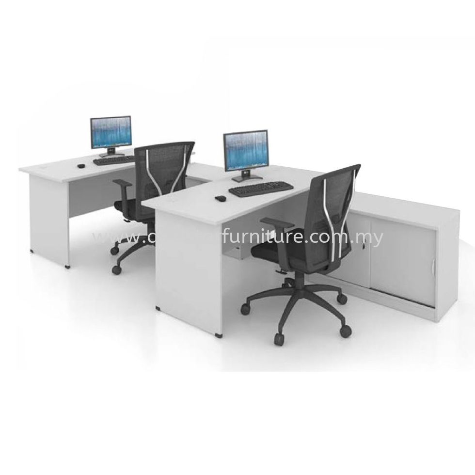 5' OFFICE TABLE | STUDY TABLE | COMPUTER TABLE C/W SIDE CABINET SET - office table Puchong Jaya | office table Bandar Puteri Puchong| office table Sunway | office table Subang 