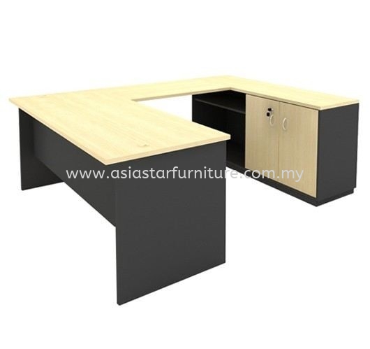 5' U SHAPE OFFICE TABLE C/W DUAL LOW CABINET SET - office table set Seri Kembangan | office table set Sri Petaling | office table set Bukit Jalil | office table set Kuchai Lama | office table set Taman SEA