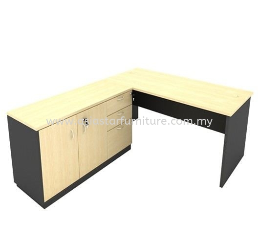 5' OFFICE TABLE C/W SIDE CABINET SET - office table set Viva Home | office table set Sunway Velocity | office table set KL Eco City | office table set Kampung Baru Sungai Buloh