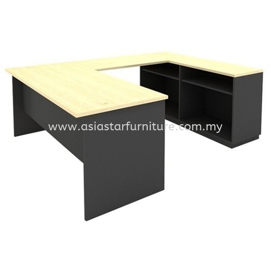 5' U SHAPE TABLE C/W DUAL LOW CABINET SET - office table set Damansara KIM | office table set Damansara Utama | office table set GLO Damansara Shopping Mall | office table set Damansara Uptown PJ