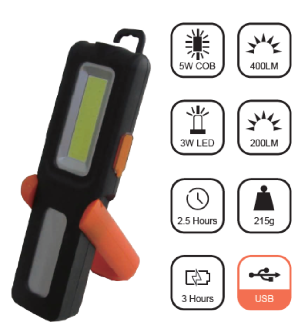 LED Work Light - USB Rechargeable