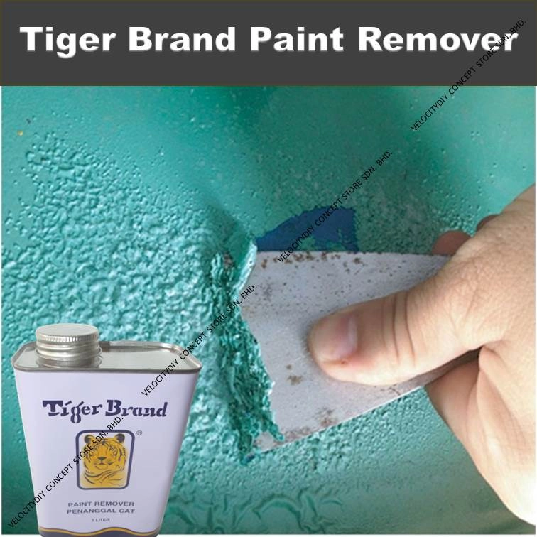 （洗漆水/脱漆水）Tiger Brand Paint Remover,Tanggalkan Cat,Membuang Cat Lama 3.5liter