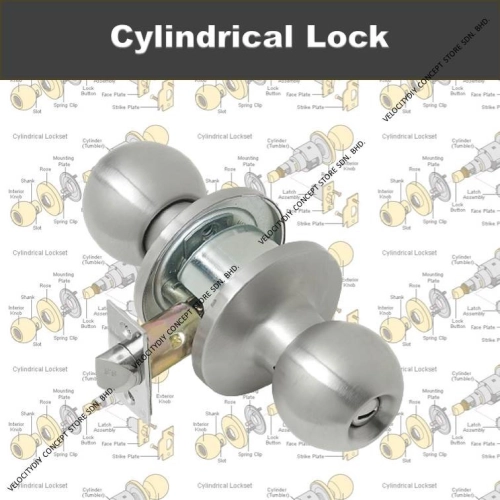 （房门锁/圆珠锁）Cylindrical Lock,Door Lock,Room Lock,Mangga Pintu 60mm