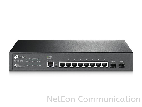 TP-Link T2500G-10TS (TL-SG3210) V2 JetStream 8-Port Gigabit L2 Managed Switch with 2 SFP Slots TP-Link Managed Type Enterprise Network Switches Selangor, Malaysia, Kuala Lumpur (KL), Petaling Jaya (PJ) Supplier, Suppliers, Supply, Supplies | NetEon Communication Sdn Bhd