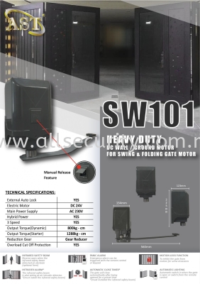 SW101 DC WALL / GROUND MOTOR