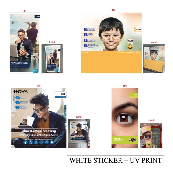 White Sticker with UV Print Inkjet Printing Johor Bahru (JB), Malaysia, Johor Jaya Service | INNOVATIVE PRINTING ENTERPRISE