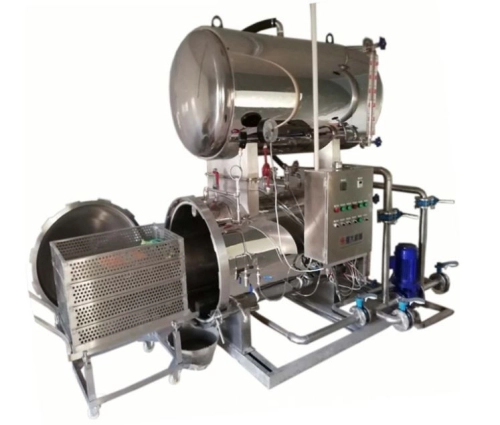 2.6m3 Electrical heating high pressure Horizontal mushroom /can/pouch sterilizer autoclave retort machine