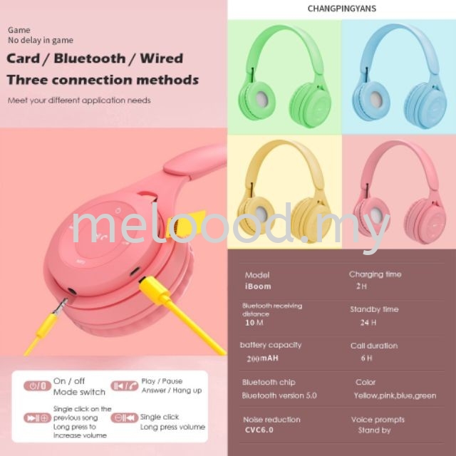 Y08 Wireless 5.0 Stereo Headphone Bluetooth Headphone