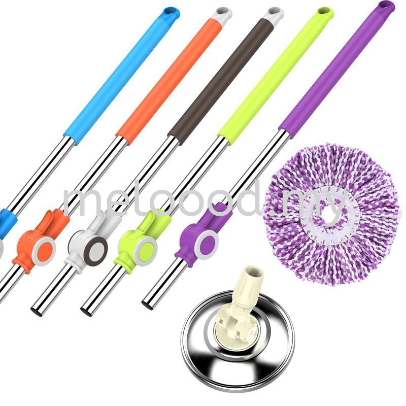 Easy Spin Mop Accessories Refill Cloth Replacement Spin Mop Handle and Household Floor Cleaning / 通用拖把杆旋转拖把懒人拖布1