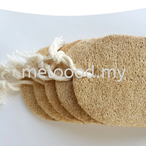 Natural Loofah Dishwashing Scouring Pad Kitchen Cleaning Towel Kain Dapur 丝瓜络洗碗布