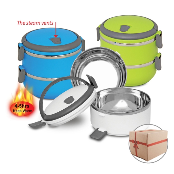 LB 2003 Lunch Box (2 Tier) Lunch Box Drinkware Containers Malaysia, Melaka, Selangor, Kuala Lumpur (KL), Johor Bahru (JB), Singapore Supplier, Manufacturer, Wholesaler, Supply | ALLAN D'LIOUS MARKETING (MALAYSIA) SDN. BHD. 