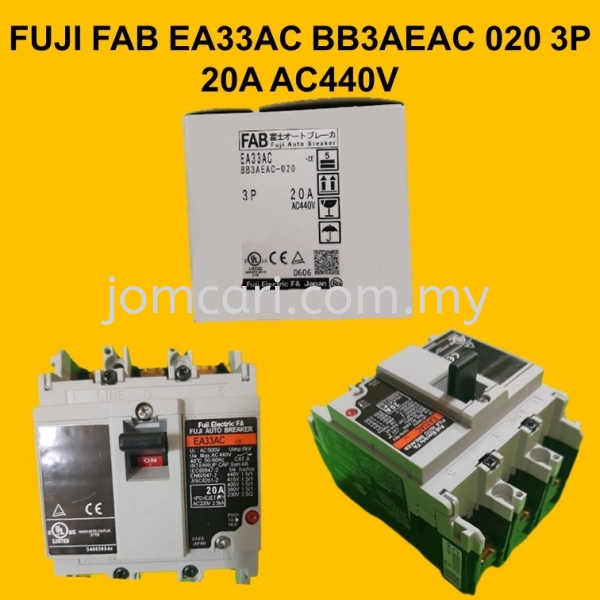 FUJI FAB EA33AC BB3AEAC 020 3P 20A AC440V Low Voltage Industrial Selangor, Malaysia, Kuala Lumpur (KL), Penang, Kajang, Ayer Itam Supplier, Suppliers, Supply, Supplies | Hygrow Sdn Bhd