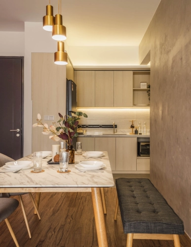 Condo - Dining & Kitchen, Scandinavian