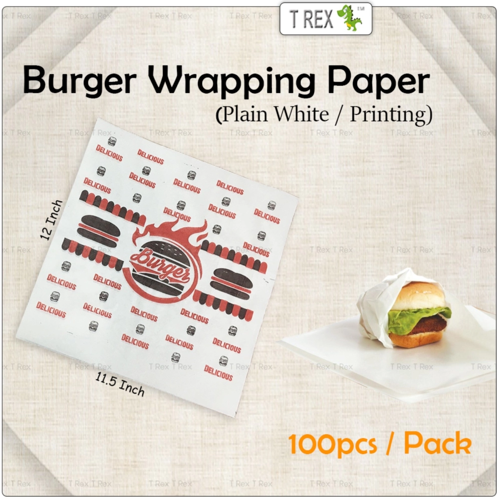 100pcs Burger Wrapping Paper