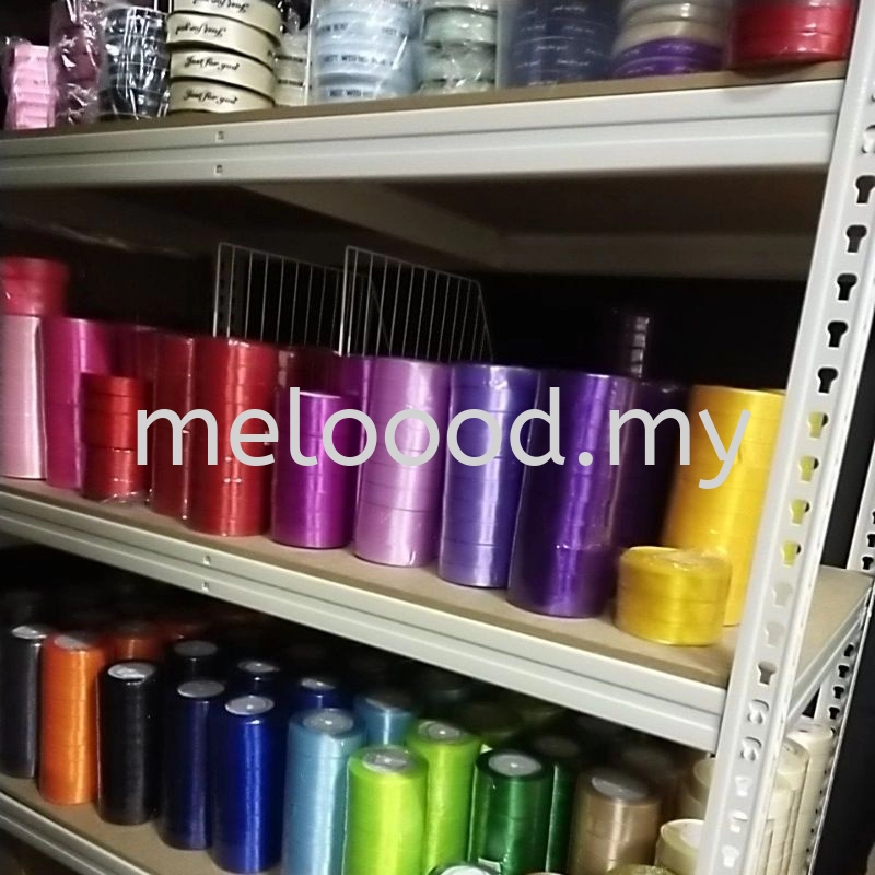 【22m/Roll】1CM and 2CM Premium Ribbon Satin Silk Ribbon DIY Art Gift Hair Flower Party Decoration