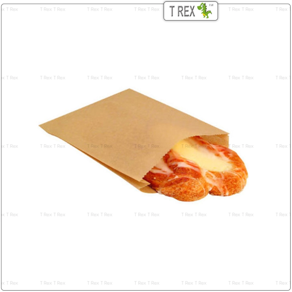100pcs Brown Kraft Paper Bag / Food Wrapper Paper Bag