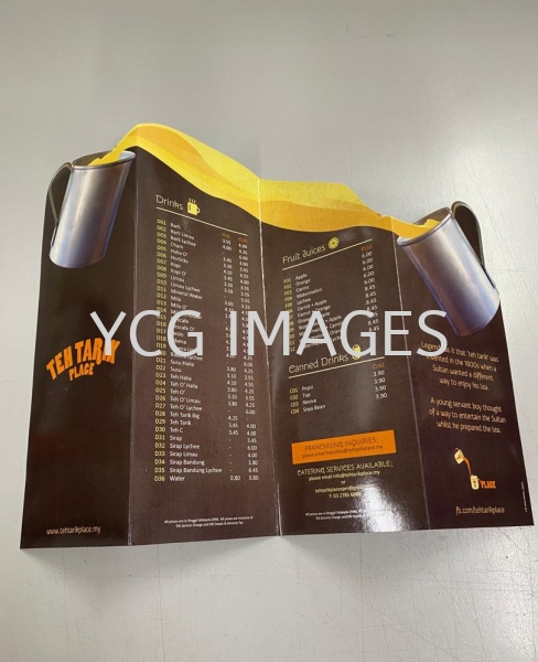Menu Restaurant Printing Brochure Printing Kuala Lumpur (KL), Malaysia, Selangor, Cheras Services | YCG Images Sdn Bhd
