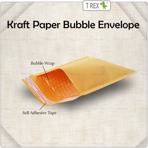 Kraft Bubble Wrap Mailer Courier Bag