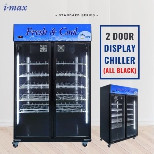 All Black 2 Door Display Chiller (Standard) Standard Display Series Display Series Malaysia, Selangor, Kuala Lumpur (KL), Penang, Sabah Supplier, Manufacturer, Supply, Supplies | POWER COOL EQUIPMENTS (M) SDN BHD