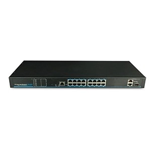 16-Port PoE Switch with 2 Uplink