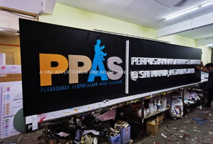 'PPAS' Led frontlit borderless with Poly base