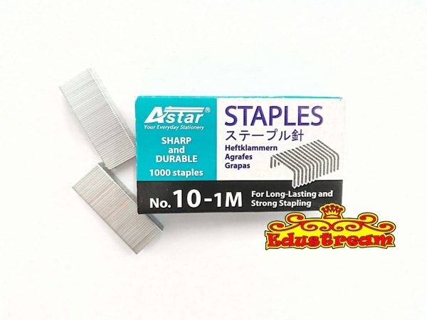 ASTAR STAPLES NO.10-1M 1000 STAPLES (5PCS) Staples Stapler/Punch Stationery & Craft Johor Bahru (JB), Malaysia Supplier, Suppliers, Supply, Supplies | Edustream Sdn Bhd