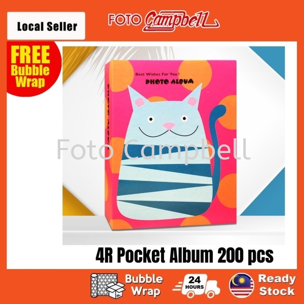 4R Photo Album(200pcs)Ready Stock--- shinning cat 4R-200pcs Album Selangor, Malaysia, Kuala Lumpur (KL), Shah Alam, Klang Supplier, Suppliers, Supply, Supplies | Foto Campbell