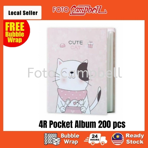 4R Photo Album(200pcs)Ready Stock--- pink cat 4R-200pcs Album Selangor, Malaysia, Kuala Lumpur (KL), Shah Alam, Klang Supplier, Suppliers, Supply, Supplies | Foto Campbell
