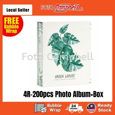 4R Album 200pcs + Box(Ready Stock)--- ins leaves