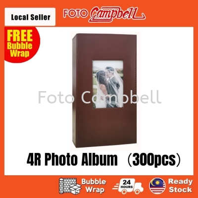 4R Album (300pcs), Photo Album, Album Gambar Ready Stock--- pvc brown