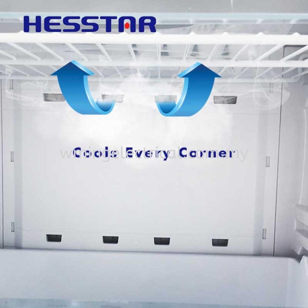 Hesstar 200L Non Frost Vertical Freezer HVF-NF218S 6 Drawer Space Saving