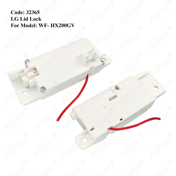 Code: 32365 Lid Lock for LG WF-HX200GV Door Switch / Power Switch Washing Machine Parts Melaka, Malaysia Supplier, Wholesaler, Supply, Supplies | Adison Component Sdn Bhd