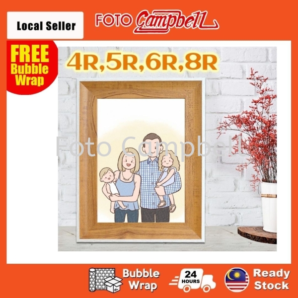 4R 5R 6R 8R Photo Frame Wooden Design(Ready Stock) Frame Selangor, Malaysia, Kuala Lumpur (KL), Shah Alam, Klang Supplier, Suppliers, Supply, Supplies | Foto Campbell