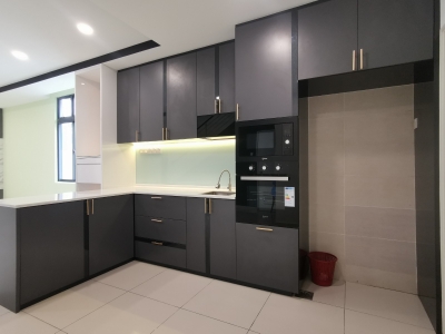 Kitchen Area Dry&Wet Kitchen Cabinet Modern Interior Design Ideas-Renovation-Residential- Taman Sutera Utama, Johor Bahru (JB)