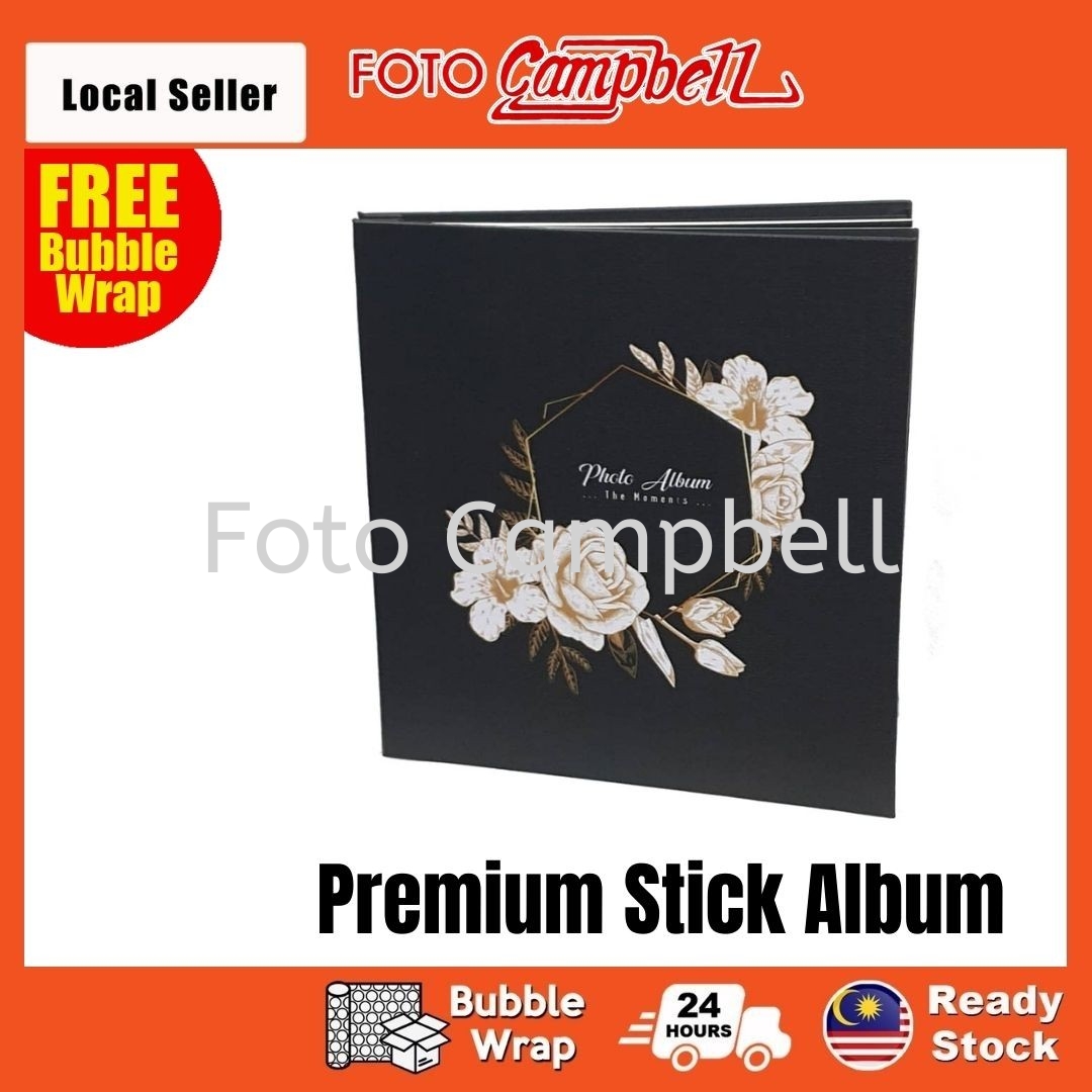 Sticky photo Album＋Box self adhesive(Ready Stock)stick-on album